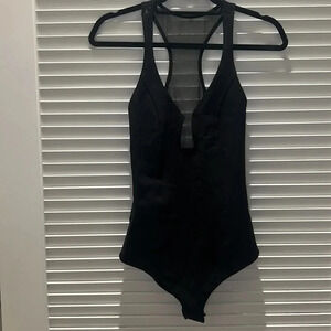 Urban Outfitters Black Bodysuit with Mesh - NWT